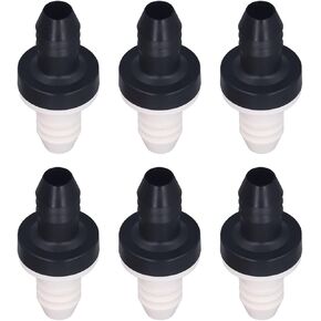 Check Valve, 6 Pieces, Alkali Resistant Check Valve, 3/8 Inch Long, 43mm for Home Appliance (CDBS6)