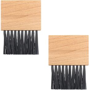 2PCS Umpire Brush with Wood Handle Softball Baseball Home Plate Brush for Umpire Equipment Kit