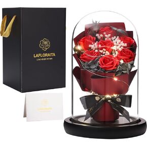Mothers Day Roses Gifts for Her,Rose Gifts for Women,Valentine's Day, Mother's Day,Birthday, Romantic Gifts for Mom Girlfriend Wife,Pink Carnation