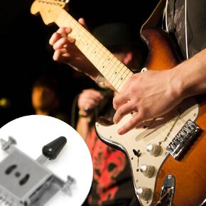 4pcs Guitar 5-Way Pickup Switch Heads, Black Plastic Switch Tip Covers Switch Knobs Pickup Selector Switch Cap for Strat Tele Guitars