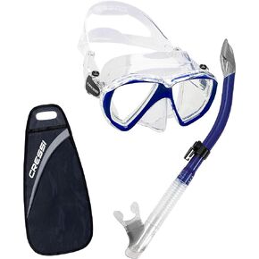 Adult Snorkeling Kit: Mask + Snorkel, Dual Lens Mask Made of Soft Silicone: Perfect Seal & Perfect Fit - Ranger & Tao: designed in Italy