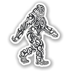 Bigfoot Sasquatch Yeti 2-Pack 5.5-Inch Premium Quality Vinyl Decal Stickers | Laminated with UV Protective Laminate |PD019