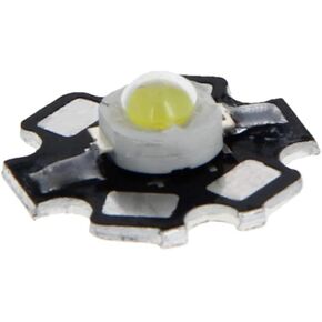 Othmro LED Lamp Beads High Power 5W White 6000-7000K LED Chip 200-400mcd LED Lamp Chip Light Bulb Led Light with Heatsink Aluminum Base 6-7V 650-750mA Lamp Beads for DIY Lighting Fixtures