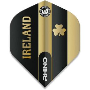 Winmau Rhino Ireland Irish Flag Clover 100 Micron Strong Standard Dart Flights (3 Sets)