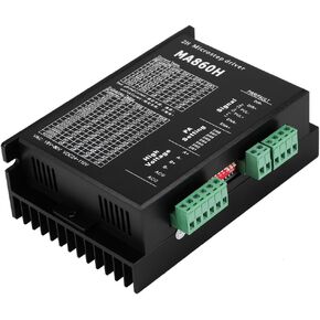Stepper Motor Driver, MA860H 200KHz Stepper Motor Driver Microstep Controller Module 18-80V AC / 24-110V DC 7.2A for 2 Phase 86 Motor