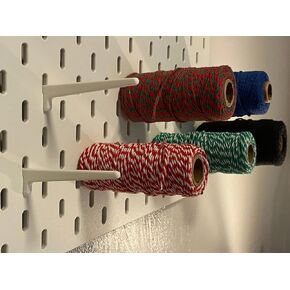 10-Pack of Thread Spool Pegboard Hooks Compatible with Skadis Pegboard (5 Inch)