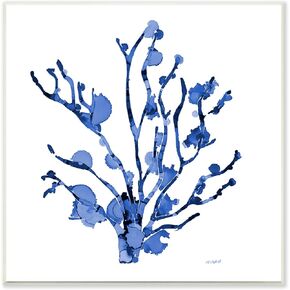 Stupell Industries Detailed Coral Sea Life Blue Watery Pattern, Design by Patti Mann