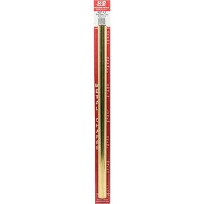 K&S 19/32 in. Dia. x 12 in. L Round Brass Tube 1 pk