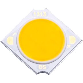 3W High Power LED Chip White Super Bright Light Emitter Components Diode Replacement Lamp Bead DIY Light (300mA/8-9V/2500-2700/400-600Lm/Ra90)