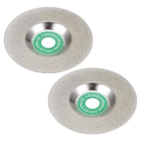 uxcell 4-Inch Diamond Cutting Wheels Cup Grinding Disc for Stone Ceramics Glass 120 Grits Silver Tone 2pcs