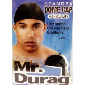 Mr. Durag Spandex Dome Cap (Black) #4320