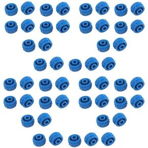 Syringe Tip Cap, Luer Lock, Blue, Non-Sterile, 50 Pack
