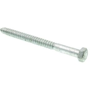 Prime-Line 9057548 Hex Lag Screws, 5/8 In. X 8 In, A307 Grade A Hot Dip Galvanized Steel (10 Pack), Zinc