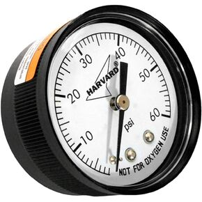 Pressure Gauge, 1/4"mpt, 0-60psi, Back Mount, Generic IPPG602-4B