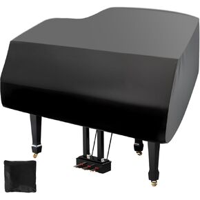 Grand Piano Cover ，Heavy Duty Grand Piano Protective Cover 600D Waterproof, Dustproof, Sunscreen and Scratch Proof - Piano Cover (L 78.7inch)