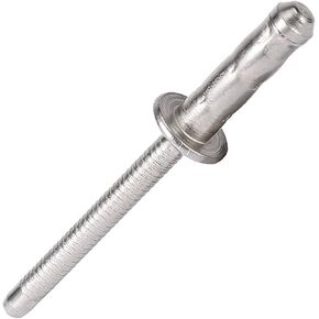 3/16" x 1" 304 Stainless Steel Double-Drum Blind Rivets - Round Head, Pull Nail Drum Type - Ideal for Home Renovation, Auto Repair - Multi-Drum Hardware Accessories 30 Pcs