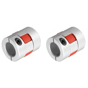 DMiotech 2 Pack 16mm to 16mm Flexible Shaft Coupling 30mmx35mm Aluminium Alloy Motor Connector Coupler for 3D Printer CNC Machine and Servo Stepper Motor