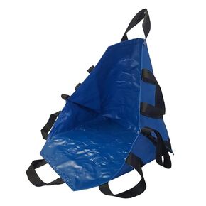 LINE2design Portable Transport Unit Seat - Emergency Evacuation Medical Chair 8 Handles Durable Transportation Seat - All Impervious Material Royal Blue
