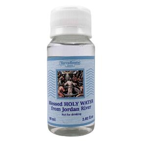 Holy Water from Jordan River Blessed Baptism Site Plastic Bottle For Home Decor Jar Holder Container Christian Gift 2.02fl.oz/60ml