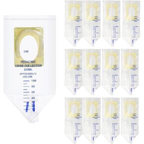 20 PCS Pediatric Urine Bag Collector, 100ml Baby Catcher Pouch Individual Pee Bags, Disposable Travel Multipurpose Collection, Clear Catcher Convenient Holder for Kids Infant Urine Collection