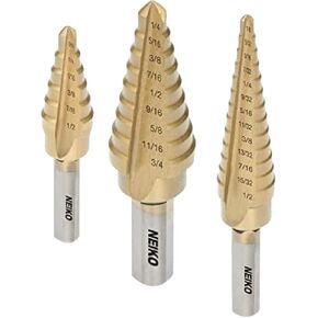 مجموعة رؤوس مثقاب من التيتانيوم 10193A من Neiko، 28 مقاسًا، فولاذ عالي السرعة، قياسي (SAE) (عبوة من 10 قطع) in Kuwait