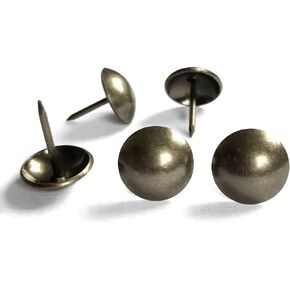 Let's Decorate Smoke Black 135pcs Middle Size D16mmxL20mm Upholstery Sofa Tacks Vintage Design, Decorative Nails (Smoke Black)