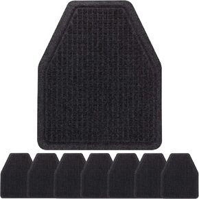 Urinal Mats for Men Bathroom 8 Pack Urinal Mat Commercial Urinal Pads Thickened Non Slip Toilet Urinal Floor Mats Water Absorption Splash Mat 20.5" X 17.3" Black for Men's Restroom