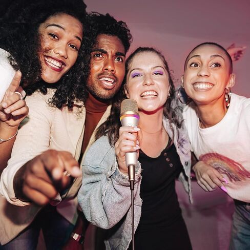 TONOR RGB Dynamic Karaoke Microphone for Singing with 5M XLR Cable, XLR Handheld Wired Microfono, Compatible with Karaoke Machine/Speaker/Amp/Mixer for Karaoke Singing, Speech, and Outdoor Activity in Saudi Arabia