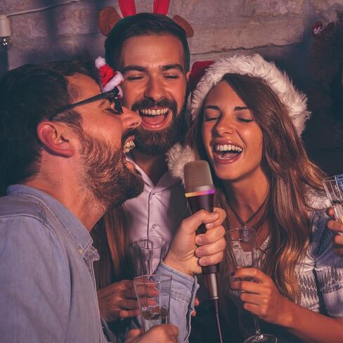 ميكروفون الكاريوكي الديناميكي TONOR RGB للغناء مع كابل 5M XLR، ميكروفون سلكي محمول باليد XLR، متوافق مع آلة الكاريوكي/مكبر الصوت/أمبير/خلاط لغناء الكاريوكي والكلام والأنشطة الخارجية in Kuwait