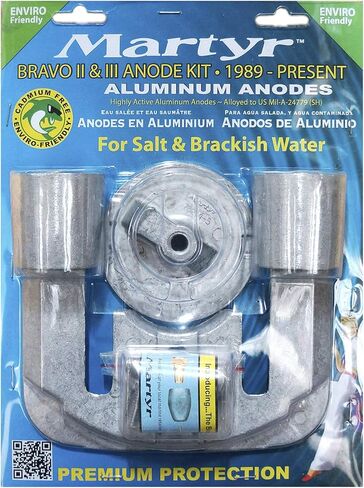 Martyr CMBRAVO23KITA Aluminum Alloy Merc Bravo 2&3 Mercury Anode Kit Aluminum in Saudi Arabia