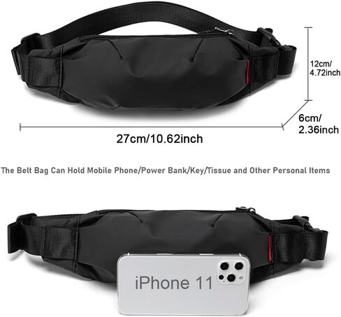 Large Crossbody Fanny Pack for Men and Women, Mini Sling Bag, Multi Pocket Fanny Pack Cross Body Bags Purse Casual Hands-Free Wallets Waist Pack Phone Bag Sports Festival Workout Traveling Running in Saudi Arabia
