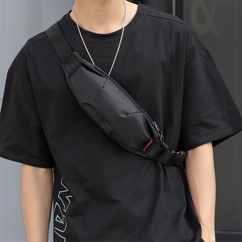 Large Crossbody Fanny Pack for Men and Women, Mini Sling Bag, Multi Pocket Fanny Pack Cross Body Bags Purse Casual Hands-Free Wallets Waist Pack Phone Bag Sports Festival Workout Traveling Running in Saudi Arabia