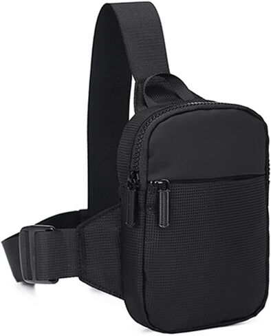 Large Crossbody Fanny Pack for Men and Women, Mini Sling Bag, Multi Pocket Fanny Pack Cross Body Bags Purse Casual Hands-Free Wallets Waist Pack Phone Bag Sports Festival Workout Traveling Running in Saudi Arabia