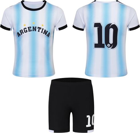 World Cup/Copa America & Argentina Brasil Portugal France Soccer Fan Jerseys for Kids Boys Girls Youth in Saudi Arabia