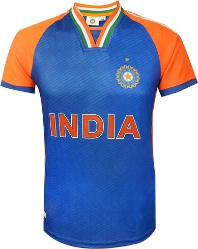 تي شيرت KNK Cricket India Jersey T20 WC 2024 مشجعين مشجعين، زي فريق الكريكيت للأطفال والكبار in Kuwait