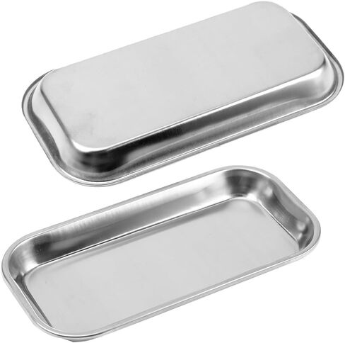 Surgical Tray,1pc Dental 201 Stainless Steel Medical Instrument Tray Useful Tool for Clinic Lab in Saudi Arabia