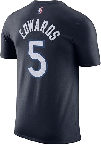 Anthony Edwards Minnesota Timberwolves NBA Kids Youth 4-20 Navy Icon Edition Performance Jersey T-Shirt in Saudi Arabia