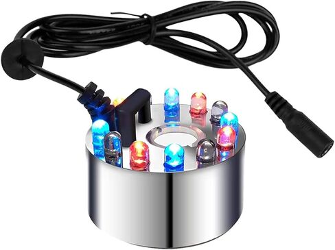 Mini Maker, 12 LED Mister Fogger Water Pond Fog Machine Atomizer Air Humidifier for, Christmas in Saudi Arabia