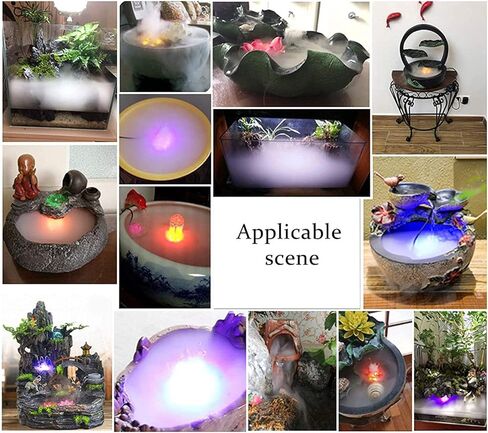 Mini Maker, 12 LED Mister Fogger Water Pond Fog Machine Atomizer Air Humidifier for, Christmas in Saudi Arabia