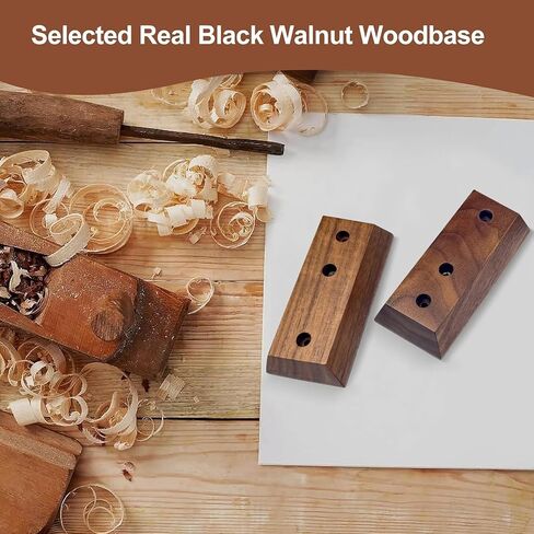 Ukulele Wall Mount Hanger, Black Walnut Hardwood Upgrade Ukulele Hanger Holder For Concert Pineapple Soprano Tenor Baritone Mandolin and Banjo, Ukulele Wall Hook Display For Home, Studio, Concert. in Kuwait