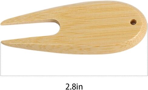 15pcs Divot Repair Tool Green Divot Fork Divot Remover Fork for Golfs Bamboo Fork Accessories in Saudi Arabia
