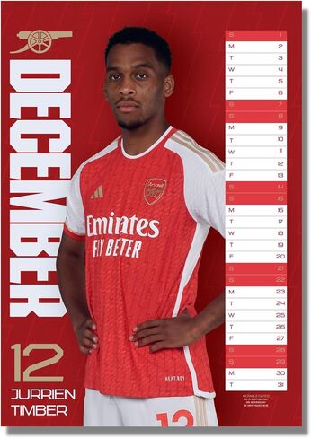 Arsenal London FC 2024 - A3-Posterkalender in Saudi Arabia