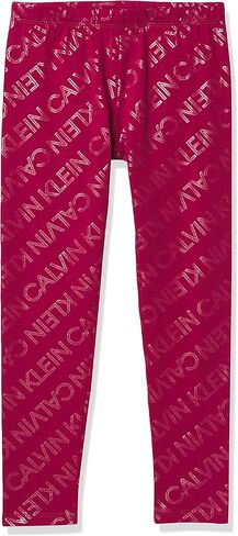 Calvin Klein Girls' Performance Leggings, Full Length Athletic Stretch Pants with Logo Design in Saudi Arabia