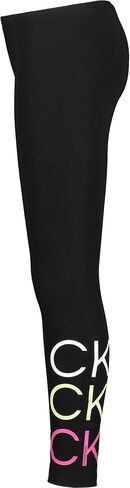 Calvin Klein Girls' Performance Leggings, Full Length Athletic Stretch Pants with Logo Design in Saudi Arabia