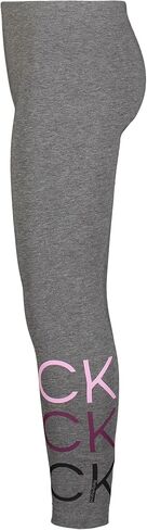 Calvin Klein Girls' Performance Leggings, Full Length Athletic Stretch Pants with Logo Design in Saudi Arabia