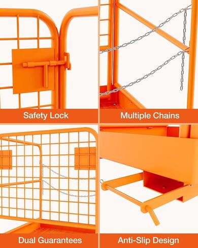 Forklift Safety Cage,36x36 Inches Heavy duty Forklift Cage,Forklift Man Basket up to Load 1200LBS for 1-3 People in Saudi Arabia