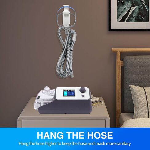 قطعتان من شماعة خرطوم CPAP مع ميزة مضادة للفك - خطاف قناع CPAP وحامل أنابيب - منظم خرطوم CPAP يتجنب تشابك خرطوم CPAP - لوازم Cpap التي يمكن أن تحسن نومك in Kuwait