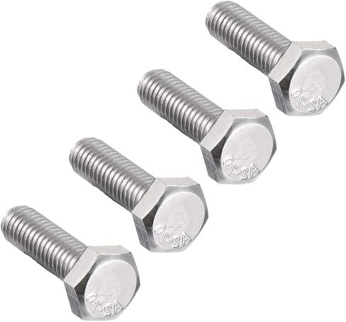 uxcell M6x16mm Hex Bolts 304 Stainless Steel Hexagon Left Hand Screw Bolt 4pcs in Saudi Arabia