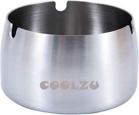 Ashtray for Cigarettes Windproof Ash : Outdoor and Indoor Stainless Steel Ash Tray for Home Office Tabletop Outside Patio and Garden (1 Pcs Small) in Saudi Arabia