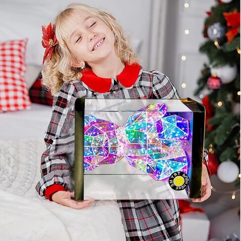 ضوء ليلي LED ملون على شكل دمية دب، ألعاب أطفال، مصباح بجانب السرير، هدية عيد ميلاد الأم والأطفال - تزيين الطاولة - مع قابس USB وصندوق هدايا in Kuwait